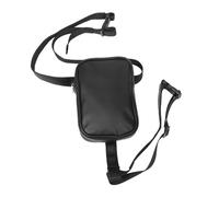 DEARMAMY de Jambe de Sport de Taille de Voyage Porte-Carte d'identité Double Face Portefeuille Mince Perles cintres à Main Cuisse Banane pour Femme Unité Centrale Black