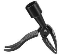 DEARMAMY Désherbeur Manuel à Fourche en Fonte 12009a Manche Bambou Naturel Poli, Extracteur Debout pour Jardinage, Outil de Désherbage Mécanique et Imperméable, 1 Pièce Style Aléatoire