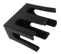 DEARMAMY Distributeur de Gobelets en Papier Noir à 2 Compartiments Organisateur de Comptoir Pratique pour Café et Salon de Thé Support Solide Compatible Différentes Tailles de Gobelets