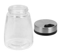 DEARMAMY Distributeur de Sel Verre Borosilicate Bocal à Épices Moderne et Résistant Chaleur Doseur de Poudre Précis pour Cuisine Salière Polyvalente pour Sel Sucre et Épices