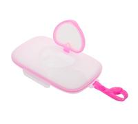 DEARMAMY Distributeur Portable Lingettes Forme de Cœur Boîte Rechargeable Durable et Pratique pour Voyage et à Couches