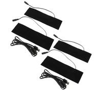 DEARMAMY Élément Chauffant USB 5v en Fibre de Carbone, Rapide et Flexible, Tissu Imperméable, 2 Sets pour Réchauffer Pieds et Semelles Lors D'activités Extérieures