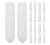 DEARMAMY Embouts de Protection en Caoutchouc Souple pour Picots de Panier de Lave-Vaisselle 50 Pièces Blanc Nacré Capuchons de Réparation Anti-Rayures Kit de Protection pour Panier à