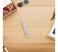 DEARMAMY Ensemble de 6 Anneaux Métalliques Blancs pour Classeur A7, Ouverture Facile, Design Portable, Compatible Agendas et Documents, pour Calendrier de Voyage