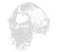 DEARMAMY Ensemble De Perruques Et De Barbes De Père Noël Accessoires De Fête De Noël Pour Hommes