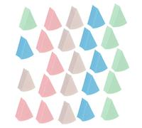 DEARMAMY Éponge De Maquillage En Latex Triangulaire 24 Pièces Petite Taille Compacte Pour Teint Poudré Et Fond De Teint Usage Sec Et Humide Pour Femmes
