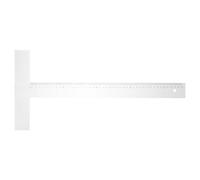 DEARMAMY Équerre en T 45 CM Tête Amovible à Vis Règle de Dessin en Plastique Transparent Outil de Mesure Précis pour Travail du Bois et Traçage Artisanal