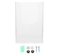 DEARMAMY Étagère Murale A6 en Plastique Transparent pour Dossiers, Porte-Documents Simple Couche, Organisateur de Fichiers Mural pour Bureau, Présentoir Rangement Documents, Support