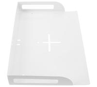 DEARMAMY Étagère Murale Blanche en Métal pour Projecteur et Équipement Caméra Haute Capacité de Charge, Support Adaptable pour Home Cinéma et Présentations Professionnelles