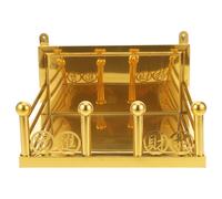 DEARMAMY Étagère Murale Bouddha en Acier Inoxydable Petit Format Doré Support Porte-Parfum et Présentoir Guanyin pour Contemplation et Décoration Étagère de Table Combinée pour Salon et