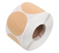 DEARMAMY Étiquettes Autocollantes Kraft Rondes 3,8 Cm 3 Rouleaux de Petites Étiquettes Inscriptibles Adhésives Vierges pour Bureau Organisation et Étiquetage Multifonction
