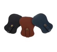 DEARMAMY Étui pour Médiators de Guitare en Cuir PU Résistant aux Rayures Grand Rangement Portable Compartiments Multiples Lot de 3 Couleurs pour Musiciens en Déplacement