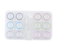 DEARMAMY Étuis à Lentilles 6 Pièces Boîte De Lentilles Oculaires Compacte Et Portable Matériau Solide Voyage Et Rangement Accessoire Pratique pour Utilisateurs Nomades