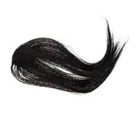 DEARMAMY Extensions Rideau à Clips en Cheveux Humains pour Femmes Frange Frontale Naturelle avec Tempes Postiche Mi-Long Semi-Tissé Couleur Naturelle Pose Rapide et Maintien Sécurisé