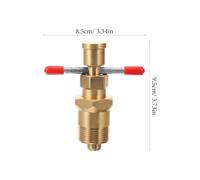 DEARMAMY Extracteur d'Olives pour Raccords à Compression en Laiton Massif Outil de Plomberie Rouge Extracteur de Bagues et Viroles Démontage Précis pour Installation et Réparation