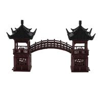 DEARMAMY Figurine Miniature Pavillon de Jardin Japonerie Décoratif, Modèle D’Architecture Asiatique Traditionnelle, Accessoire pour Jardin Zen, Terrarium et Aquarium, Décoration