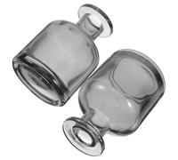 DEARMAMY Flacons Diffuseurs Cylindriques Rechargeables 100ml Lot de 2 en Verre et Élégants pour Aromathérapie Décoration de Salon et Maison