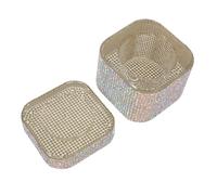 DEARMAMY Gobelet Cristal Multifonction Pour Nettoyage Pinceaux Ongles En Acrylique Taille Moyenne Pour Professionnels Nail Art Usage Salon Esthétique