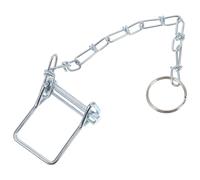 DEARMAMY Goupille de Sécurité Attelage Remorque avec Chaîne Goupille Fendue Verrouillage Filaire Protection Connecteur Remorque Polyvalente et Anti-détachement