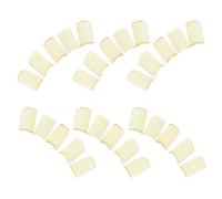 DEARMAMY Granulés de Colle Thermofusible Pack de 50 Pièces Jaune Forme Ongle, Résistance la Température, Forte Adhérence pour Extensions de Cheveux pour Applications DIY
