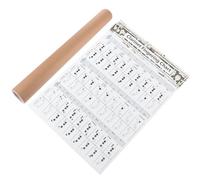 DEARMAMY Guide Doigté Clarinette pour Débutant, Tableau Accords Clarinette Grand Format, Affiche Papier Couché Solide, Outil Pratique pour Apprentissage et Pratique des Notes