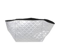 DEARMAMY Housse de Protection pour Congélateur Coffre pour Vitrine à Glace 55x47x36cm Film Aluminium Coton et Non-tissé Argenté et Résistante aux Intempéries pour Commerce Extérieur