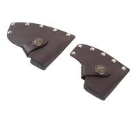 DEARMAMY Housse de Protection Réutilisable en Cuir pour Fermeture à Snap 2 Pièces pour Activités de Plein Air et Camping en Couleur Aléatoire