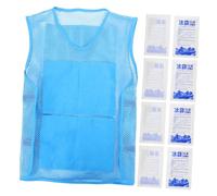 DEARMAMY Ice Pack Cooling Vest Lightweight Adjustable Ice Bag Vest With Reusable Packs For Men Women Outdoor Sports Construction Hot Weather