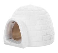 DEARMAMY Igloo Aquarium Décorations Mini Igloo Figurine Simulé Maison De Glace Modèle Fish Tank Cachette Maison Élevage Grotte Betta Poisson Cachette Fish Tank Ornements