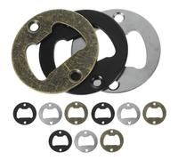 DEARMAMY Inserts pour Décapsuleurs DIY 12 Chromé, Bronze Ancien et Noir, Accessoires pour Ouvre-bouteille Bière, Kit D'ouverture Pratique pour Bricolage Maison