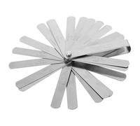 DEARMAMY Jauge Épaisseur Inox Pliables pour Mesures Précises Outil de Contrôle Écart avec Marquage Métrique et Impérial pour Moteurs et Guitares