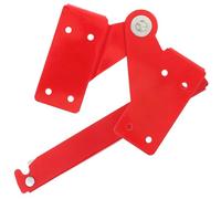 DEARMAMY Kit Charnière Aluminium pour Échelle de Grenier Pièce de Rechange Charnière à Moraillon Métallique Rouge Accessoire pour Escabeau Pliant Vis et Tige Compatible Échelle