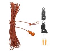 DEARMAMY Kit Complet Lève-Rideau pour Stores Enrouleurs en Bambou Cordon Résistant Accessoires pour Stores Venitiens Système de Réglage Précis pour Contrôle Lumière Pièces de Remplacement