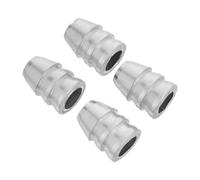 DEARMAMY Kit de 4 Cales en Métal Argenté pour Remplacement de Manche de Marteau, Forme Coin Allongée Stabilité Renforcée pour Outils de Jardin et Réparation