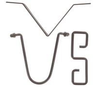 DEARMAMY Kit de Crochets Métalliques Noirs pour Chaîne de Pluie, Adaptateur D'installation en Métal, Crochet V pour Gouttière, Accessoire de Fixation Extérieur, Résistant aux Intempéries,