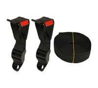 DEARMAMY Kit de Fixation pour Arceaux de Tente et Auvents en Polyester Noir Boucle Réglable pour Camping en Extérieur