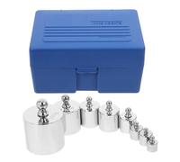 DEARMAMY Kit de Poids D’étalonnage M2 1000g Plaqué Chrome en Acier Inoxydable, Ensemble de Poids de Balance Cuisine et Laboratoire, pour Calibrage Précis Balances Électroniques et Bijoux
