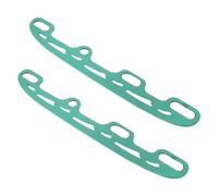 DEARMAMY Lame de Remplacement pour Patins à Glace en Acier Inoxydable Vert | Adaptation Réglable, Montage sans Outil Via Trous D’axe, Alliage D’aluminium, pour Patins Inline et Hockey