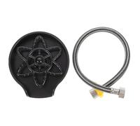 DEARMAMY Lave-tasse Automatique pour Évier en Abs avec Pulvérisation Multi-angle, Outil Polyvalent pour Bar et Usage Domestique, Ensemble Noir