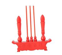 DEARMAMY LED Buddha Electronic Incense Burner with Safe LED Light Household Votive Use Decorative and Collectible for Yoga Bedroom and Buddhist Settings