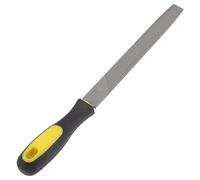 DEARMAMY Lime Plate à Main 8 Pouces avec Manche Antidérapant Lime à Affûter Métal Outil d'Affûtage de Fichier Moyen pour Meulage et Polissage Usage Professionnel et Couleur Aléatoire