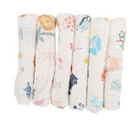DEARMAMY Lingettes Salivaires En Pour Bébé Coupe De Mesure Du Four À Micro-ondes Mini-poêle À Frire Brosse De Nettoyage Du Corps Toasts Couler Coton Blanche