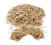 DEARMAMY Litière de Paille Déchiquetée 250 G pour Nidification de Poulailler, Coussin Naturel pour Nichoirs et Poules Pondeuses, Tapis de Paille Écologique pour Animaux de Ferme et Petits