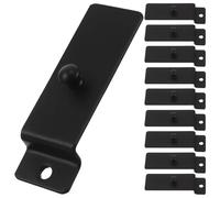 DEARMAMY Lot de 10 Crochets Métalliques pour Panneau à Lattes en Acier au Carbone, Crochet Suspendre pour Tableau sans Perçage, Fixation Murale Rapide Cuisine, Bureau et Galerie D’art