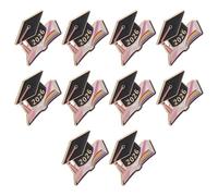 DEARMAMY Lot de 10 Épinglettes Décoratives de Remise de Diplôme 2026 en Alliage de Zinc Émail, Broches de Chapeau de Graduation Compactes pour Cérémonie, Présent pour Étudiants