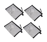 DEARMAMY Lot de 10 Trousses De Maquillage Transparentes en Maille À Fermeture Éclair Trousses De Toilette De Voyage Trousses De Maquillage Transparentes Petits Sacs en Filet Trousses