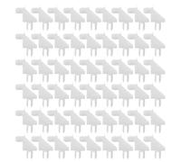 DEARMAMY Lot de 100 Supports D’Étagères en Plastique Robuste Clips D’Étagères de L Chevilles pour Placard Cuisine et Bibliothèque Fixation D’Angle Droit pour Meubles Modulables