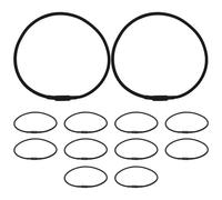 DEARMAMY Lot de 12 Élastiques Antichoc pour Microphone à Condensateur Anneaux en Caoutchouc Souple de 22 CM Élastiques Suspendre Antivibrations Compatibles Support Microphone Isolation