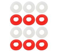 DEARMAMY Lot de 12 Joints de Bouteille à Bouchon Pivotant Étanches, Plastique Solide, 6 Rouges 6 Blancs, Accessoires de Rechange pour Bouteilles de Bière et Soda, pour Bar Cuisine