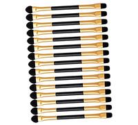 DEARMAMY Lot De 15 Bâtonnets De Fard à Paupières Double Tête Kit De Maquillage Yeux Pinceaux Applicateurs De Fard à Paupières Accessoire De Maquillage Portable Pour Usage à Domicile Ou Professionnel